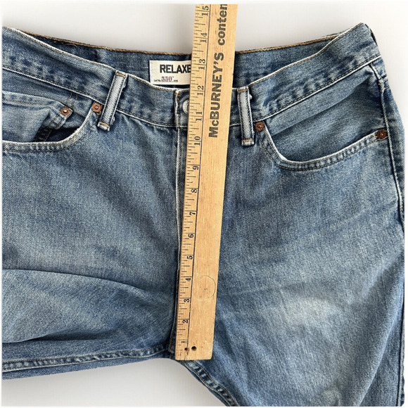 Levis 550 Relaxed Fit Baggy Jeans Size 33 x 30 Medium Wash 100% Cotton Y2K - Picture 6 of 11